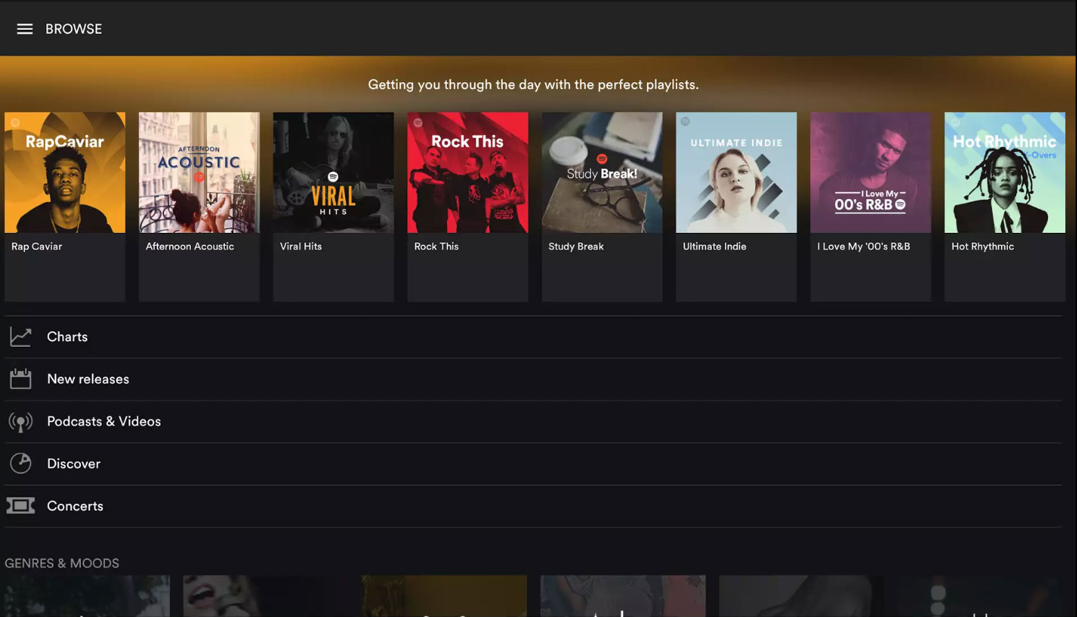 spotify for chromebook